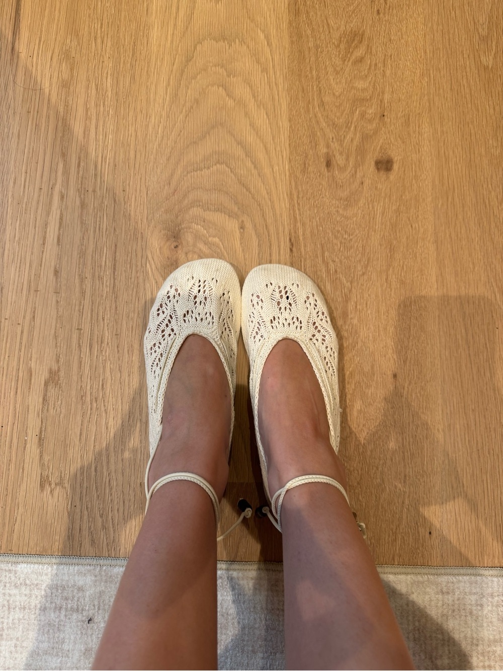 ALOHAS Crochet Ballet Flats Size 39